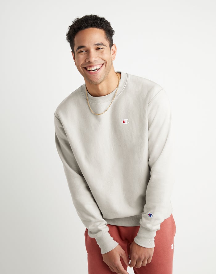 Champion Sweatshirt Heren - Grijs - Reverse Weave Crew ( 456209-TEG )